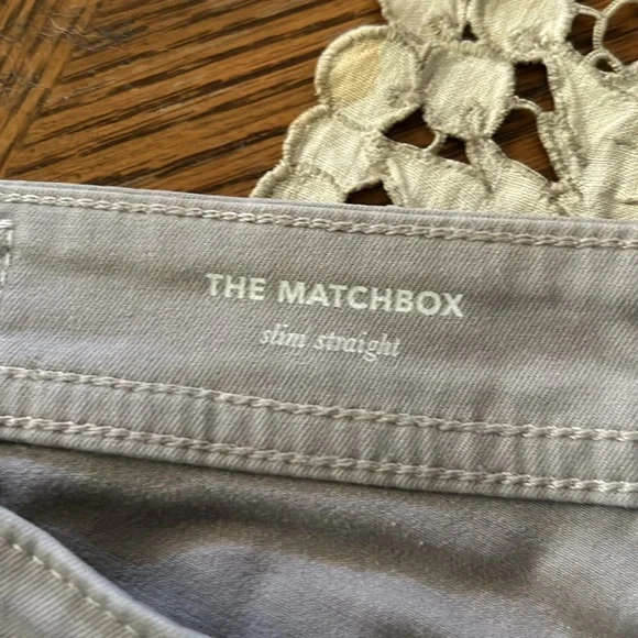 AG Adriano Goldschmied Men's The Matchbox Slim Straight Khaki Jeans Size 32